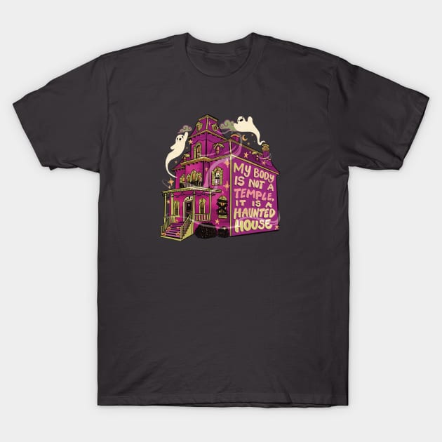 My body is a Haunted House T-Shirt by Liberal Jane Illustration